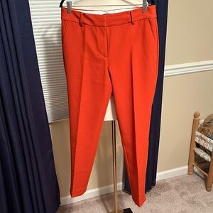 Talbots Vibrant Rust Orange Hampshire Ankle Pants